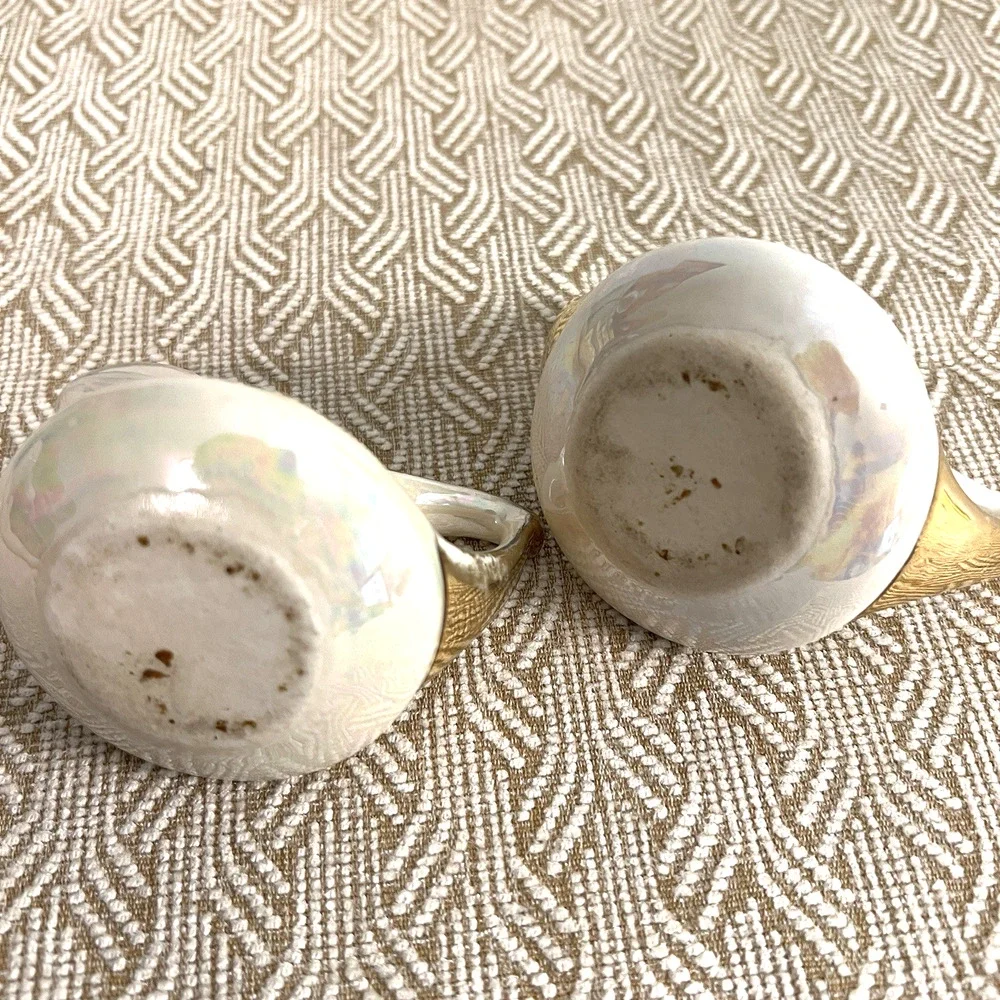 Vintage Lustreware Creamer and Sugar Set 2.5